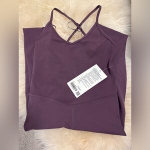 NWT: Lululemon Align Cross-back Bodysuit 25” in Grape Thistle